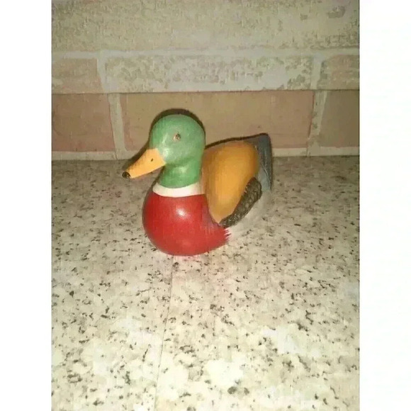 Vtg Mallard Duck Ceramic Porcelain Duck Decoy Cottagecore Farmhouse - Picture 1 of 8